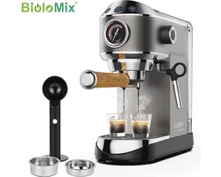 Tumex - Espressomachine - Espresso Koffiemachine - Semi-automatisch - 20 Bar Druk - Met Melkopschuimer - 1,1L Waterreservoir - RVS