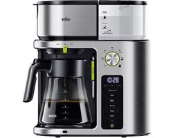 Braun KF9170SI MultiServe - Koffiezetapparaat - Zilver