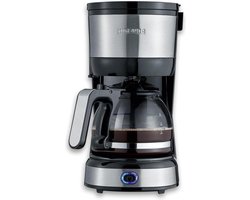 Compacte filter koffiemachine - Maximaal 4 kopjes - Permanent zwenkfilter - RVS/Zwart