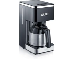 Graef FK412 Koffiezetapparaat met Thermoskan RVS/Zwart