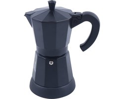 Gran Vida® - Elektrische Koffiemachine - 300 ml - 6 Kopjes - Zwart - Met deksel