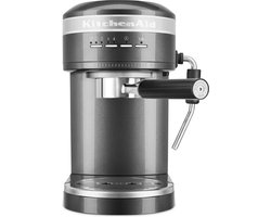 KitchenAid Espressomachine Artisan - koffiemachine met slimme sensortechnologie, stoompijpje en accessoires - Grijs