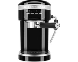 KitchenAid Espressomachine Artisan - koffiemachine met slimme sensortechnologie, stoompijpje en accessoires - Zwart