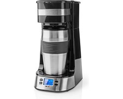 Koffiezetapparaat - Koffiemachine - Filterkoffie - 1 Kopjes - 0.40 Liter - Zilver