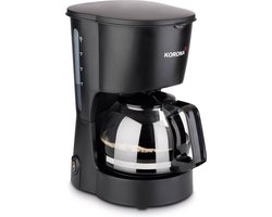 Korona 12011 Koffiezetapparaat | Zwart | Filterkoffiezetapparaat voor 5 kopjes koffie | Met glazen kan | 600 watt