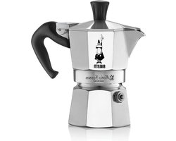 Moka Express Koffiezetapparaat (2 Kopjes) - Roestvrij Staal - Italiaans Design