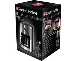 Russell Hobbs 23241-56 Luna Moonlight Grey - Filterkoffiezetapparaat met glazen kan - Grijs