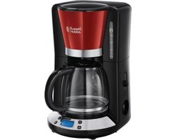 Russell hobbs 24031-56 Colours Plus+ Koffiezetapparaat met glazen kan - Rood