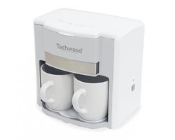 Techwood - TCA202 - Duo Koffiezetter - incl. twee porseleinen kopjes