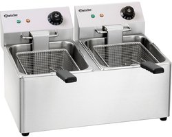 Bartscher Dubbele-friteuse 2x8 Liter | 55(b) x 43(d) x 34(h) cm