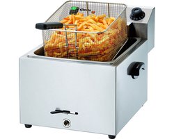 Bartscher friteuse met aftapkraan 9,7 Liter | 41(b) x 50(d) x 38(h) cm