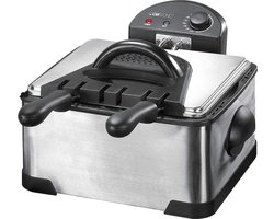 Clatronic FR 3195 - Friteuse - Frituur pan - met 3 frituurmanden