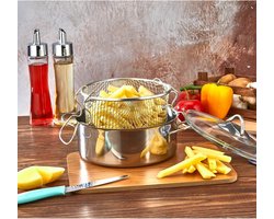 Cook Chef Protico – Roestvrijstalen Frituurpan – 20 cm