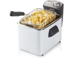 DOMO DO519FR Friteuse - 4,5L - Frituurpan - 3200W - Inox/Wit