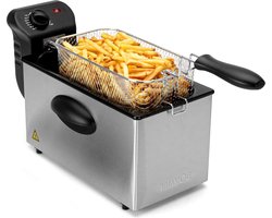 Elektrische friteuse met olie - Semi-pro friteuse FR 2264 CB - 3 L - Zwart en RVS