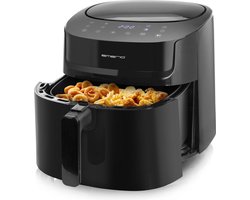 Emerio AF-129622.1 - extra grote digitale heteluchtfriteuse, Frituren zonder extra olie, 7,2 liter inhoud, 8 automatische programma's, Cool Touch, BPA-vrij, snel opwarmen, 1800 watt