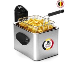 Frifri 4828DuoFil | Frituurpan | 4.5 liter | koude zone | 2800 Watt | Koolstof geur- & vetfilter | 1,5 kg friet | 10 jaar garantie