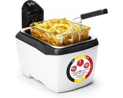 Frifri 905W | Frituurpan | 3,5 liter | koude zone | 3200 Watt | 1 kg friet | 3 jaar garantie | wit