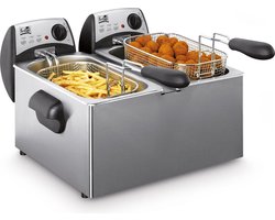 Fritel FR 1355 - Frituurpan/friteuse duo 2x3l + 2x2200W