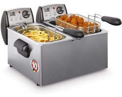 FRITEL FR 1850 - Frituurpan / Friteuse DUO - 2x 3L - 2x 2200W - 2 tot 8 Personen