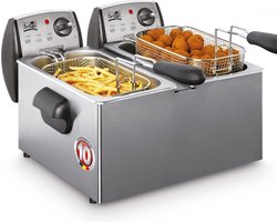 Fritel FR 1850 - Frituurpan/friteuse duo 2x3l + 2x2200W