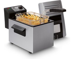 FRITEL Friteuse A103 - Frituurpan / Frietketel - 3l - 2000W - Cool touch handgrepen - Filterdeksel met kijkvenster - Inklapbare greep - 2-4 personen