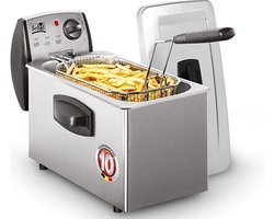 FRITEL Friteuse FR 1450 - Frituurpan / Frituurketel - 3l - 2200W - 10 jaar garantie - Grijs