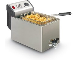 FRITEL Friteuse Profi 4620 - Professionele Friteuse / Frituurpan - 8L - 3300W + Kraan - Horeca