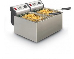 FRITEL Friteuse Profi 4905 - Professionele Frituurketel / Dubbel Frituurtoestel - 2x 3300W - 2x 8L - Horeca