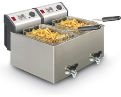 Fritel Profi 4920 - Frituurpan/friteuse 2x8l + 2x3300W + kraan