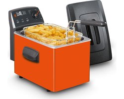 Fritel Turbo SF 4152 - Oranje frituurpan/friteuse 3l + 2200W - ook voor vast vet