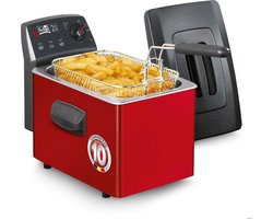 Fritel Turbo SF 4153 - Frituurpan/friteuse 3l + 2300W - ook voor vast vet - rood