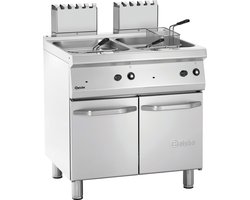 Friteuse - Gas - 70cm Diep - 80cm Breed - 2x 15 Liter - Bartscher 2859271 - Horeca