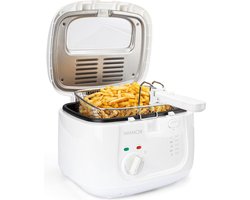 Grote frituurmand inhoud tot 25 liter - Friteuse met geur- en vetdampfilter 1800 W wit 660511