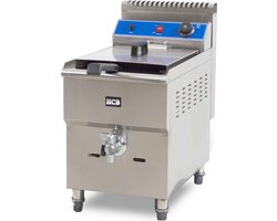 HCB® - Professionele Horeca frituurpan - Friteuse - 14 liter - propaan - RVS / INOX frietketel - 60x34x63 cm (DxBxH) - 9.50 kg - 2135