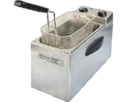 KitchenChef KCFR4L Enkel Losstaand 4l 2500W Roestvrijstaal friteuse