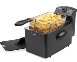 Princess Frituurpan 182729 – Friteuse - 4 liter – Koude zone - 2000 Watt - Black Steel Collectie