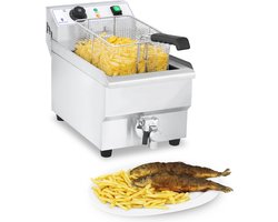 Royal Catering - Elektrische friteuse - 10 L - met aftapkraan