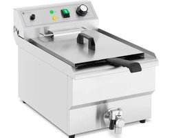 Royal Catering Elektrische friteuse - 13 L - 3000 W - aftapkraan - koude zone