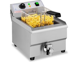 Royal Catering - Elektrische friteuse - 16 liter - aftapkraan - 230V