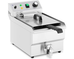 Royal Catering Elektrische friteuse - 9 L - 3.000 W - aftapkraan - koude zone