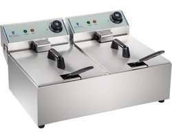 Royal Catering Friteuse - Frituurpan - 2 x 10 L