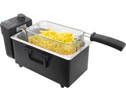 Tomado TDF3000B - Frituurpan – 3 liter inhoud - Koude zone friteuse - 2000 watt – Zwart