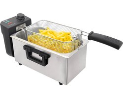 Tomado TDF3000S - Frituurpan – 3 liter inhoud - Koude zone friteuse - 2000 watt – RVS