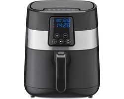 Trisa Tasty Fry 3L Airfryer & Hete Lucht Friteuse - 1300W Multicooker - Gezond Frituren met Minder Vet - Touchscreen Display - Zwart