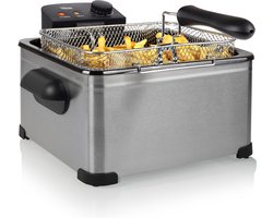 Tristar Friteuse FR-6949 - Frituurpan 5 liter - 2000W - 1 grote en 2 kleine friteusemanden - RVS