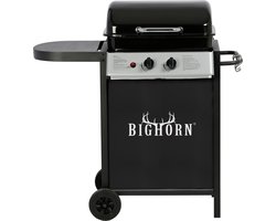 BIGHORN Gasbarbecue en Grill – 2 Branders – Zwart