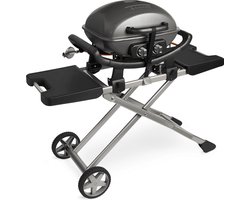 Burnhard Draagbare 2-Branders Gasbarbecue - Afdekhoes - BBQ Wayne incl. trolley