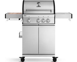 Burnhard Gas BBQ FRED Deluxe - 3 Branders - Keramische Infraroodbrander & Afdekhoes - Deluxe