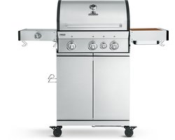 Burnhard Gas BBQ FRED Deluxe Series 3 - 3 Branders - Keramische Infraroodbrander & Afdekhoes - Deluxe